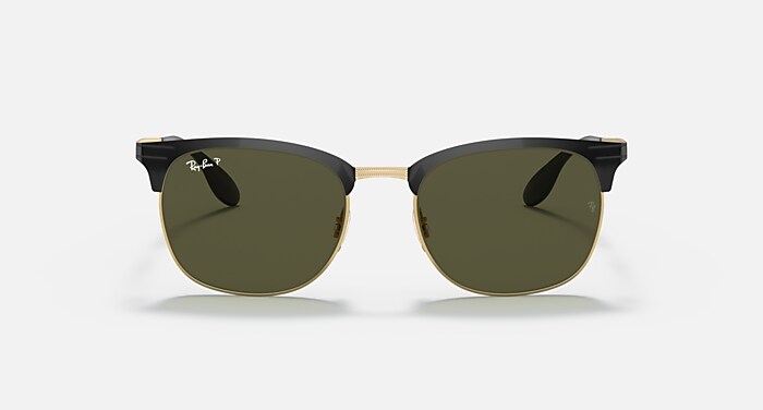 Ray-Ban サングラス 0RB3538 RB3538 Polarized Sunglasses in Black On Gold and G-15 Green
