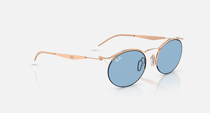RB8551 Sunglasses in Rosegold and Light Blue (54-19) - RB8551