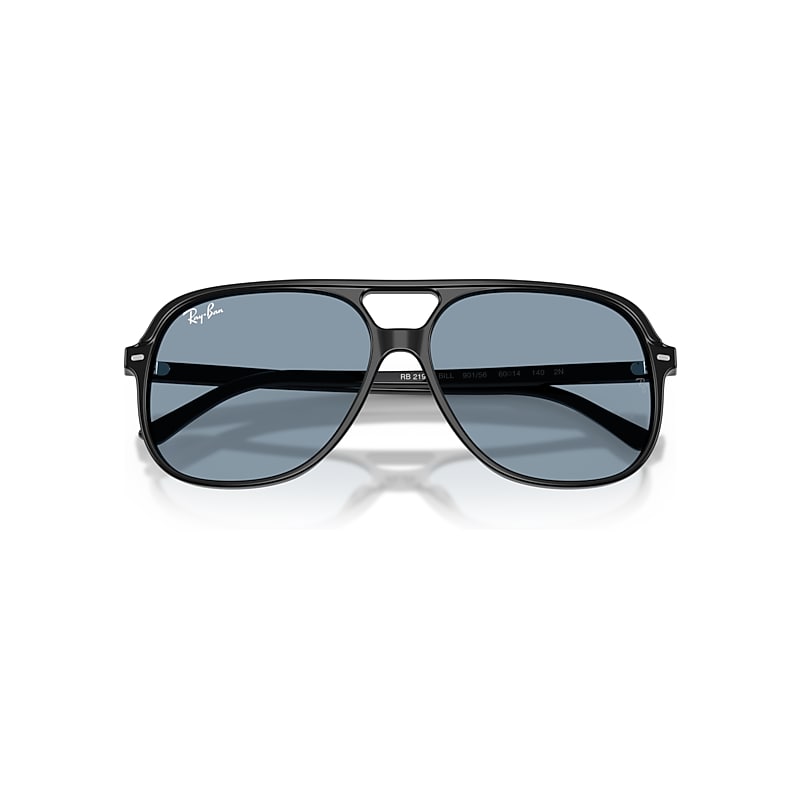 Ray-Ban Bill Summer Capsule Sunglasses Black Frame Blue Lenses 60-14