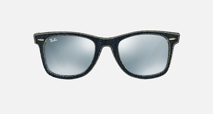 ORIGINAL WAYFARER DENIM Sunglasses in Blue Denim and Silver Flash