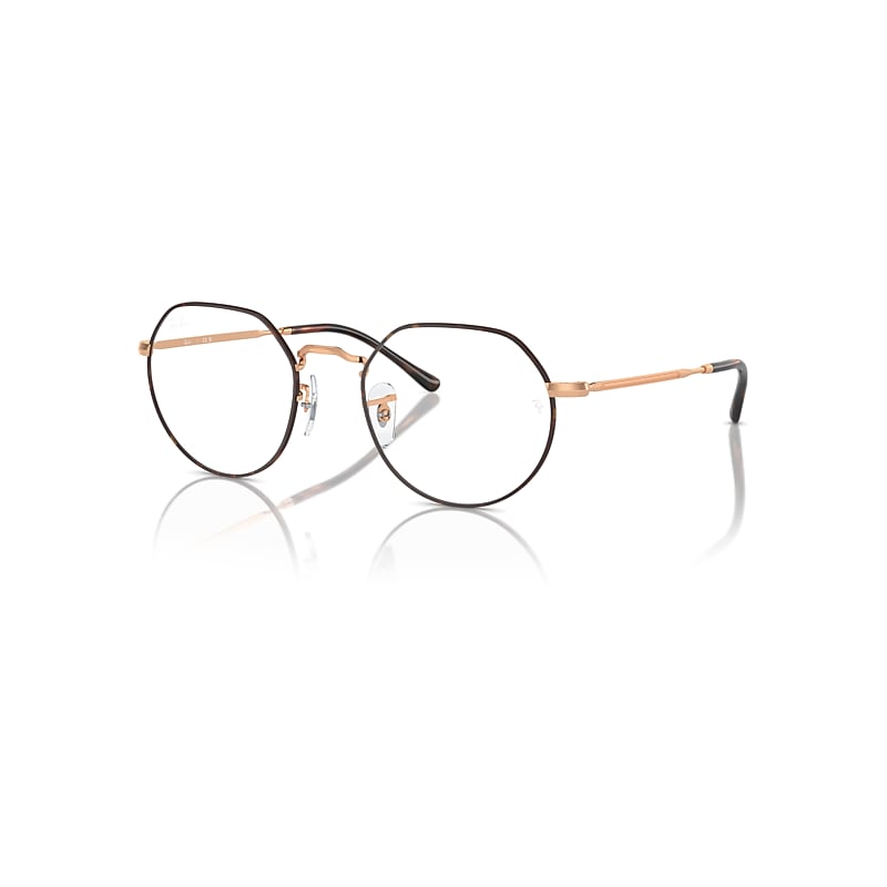 Ray-Ban Eyeglasses  Jack Optics - Rose Gold Frame Clear Lenses Polarized 51-20, RX6465