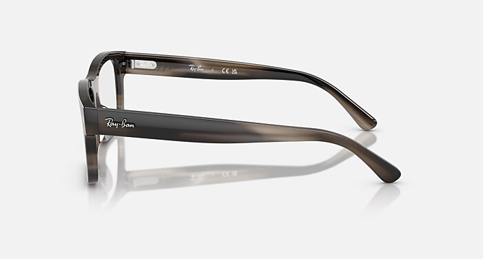 RB5435 OPTICS メガネ ハバナグレー と クリア (56-19) - RB5435F
