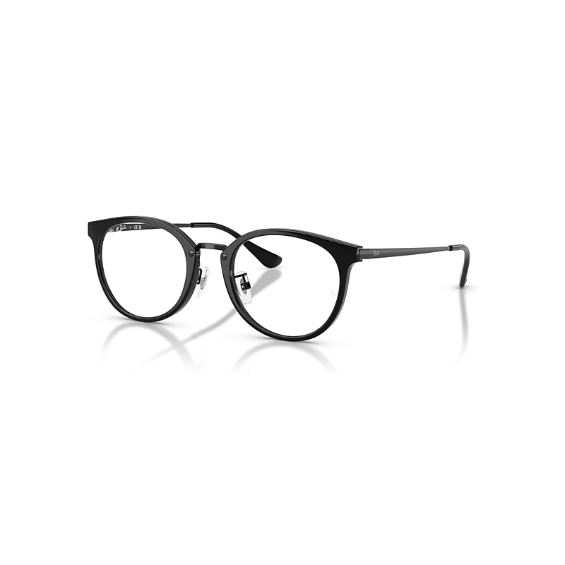 Ray-Ban Eyeglasses   Optics - Black Frame Clear Lenses Polarized 49-20, RB7266D