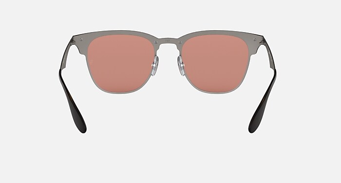 BLAZE CLUBMASTER Sunglasses in Blue and Dark Orange Mirror (47-27
