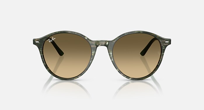 小物 Ray-Ban RB2230F RB2230 Sunglasses in Transparent Shade Fantasy Green and Brown (53