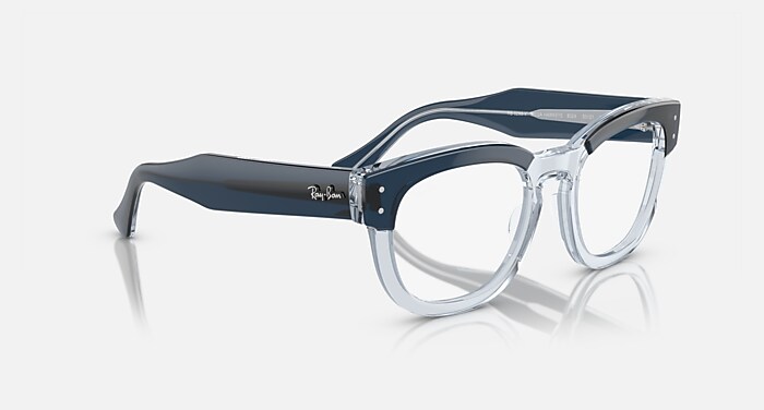 MEGA HAWKEYE OPTICS Eyeglasses with Blue On Transparent Blue Frame