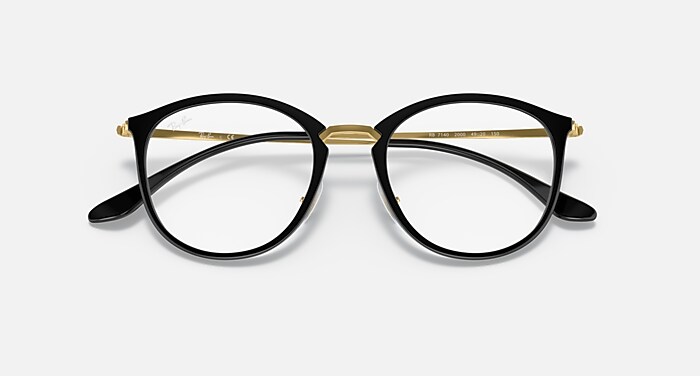 レイバン公式ストア】 Ray-Ban® RB7140 OPTICS メガネ | ブラック 