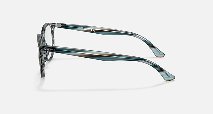 RB7159 OPTICS Eyeglasses with Striped Blue Grey and Clear (50-20