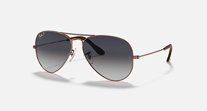 AVIATOR @COLLECTION Polarized Sunglasses in Copper and Polarized