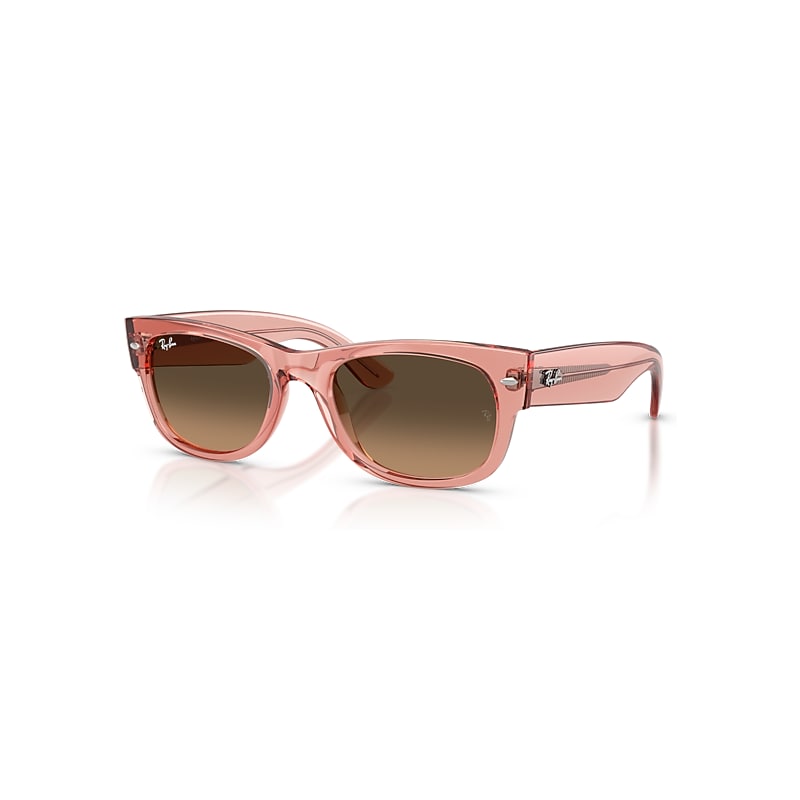 Ray-Ban Sunglasses  Mega Wayfarer Ii - Transparent Pink Frame Brown Lenses 52-21, RB0832S