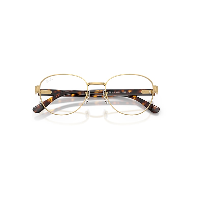 Ray-Ban Rb6543 Optics Optical Havana Frame Clear Lenses Polarized 54-20