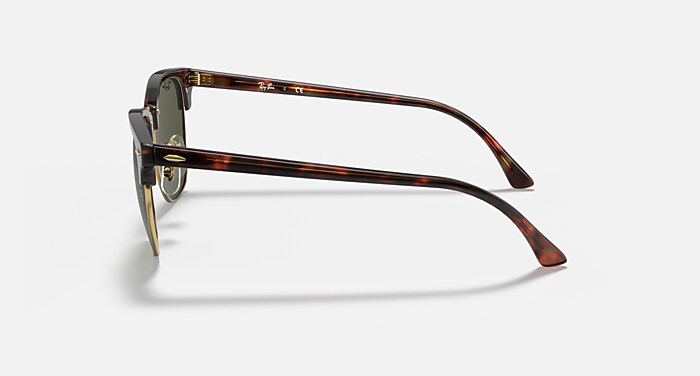 CLUBMASTER CLASSIC Sunglasses in Tortoise On Gold and G-15 Green
