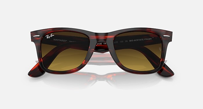 ORIGINAL WAYFARER BIO-BASED Sunglasses in Striped Red and Brown