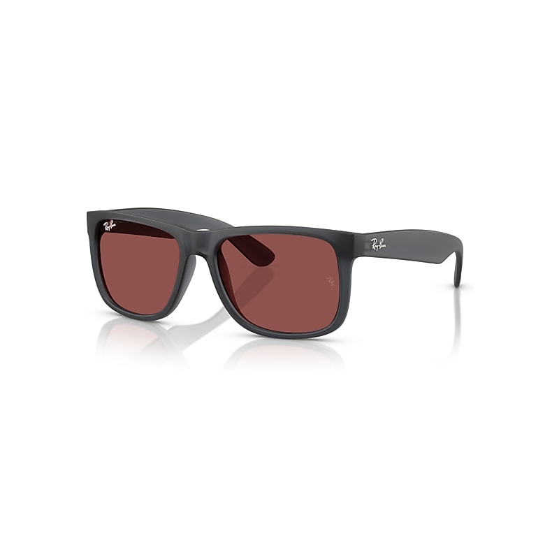 Ray-Ban Sunglasses Men's Justin Classic - Opal Grey Frame Violet Lenses 51-16, RB4165