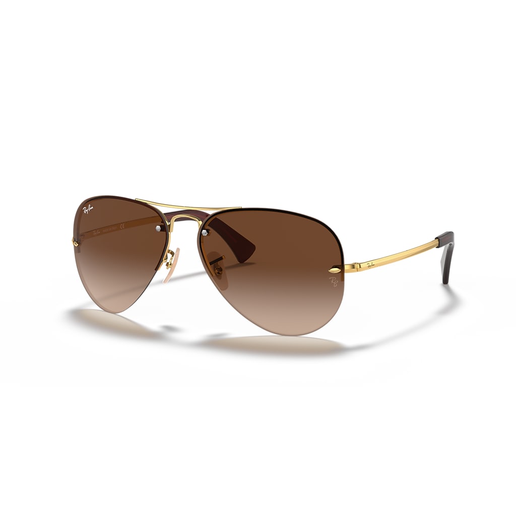 RB3449 Sonnenbrillen im Arista Gold und Braun Verlaufstönung (59