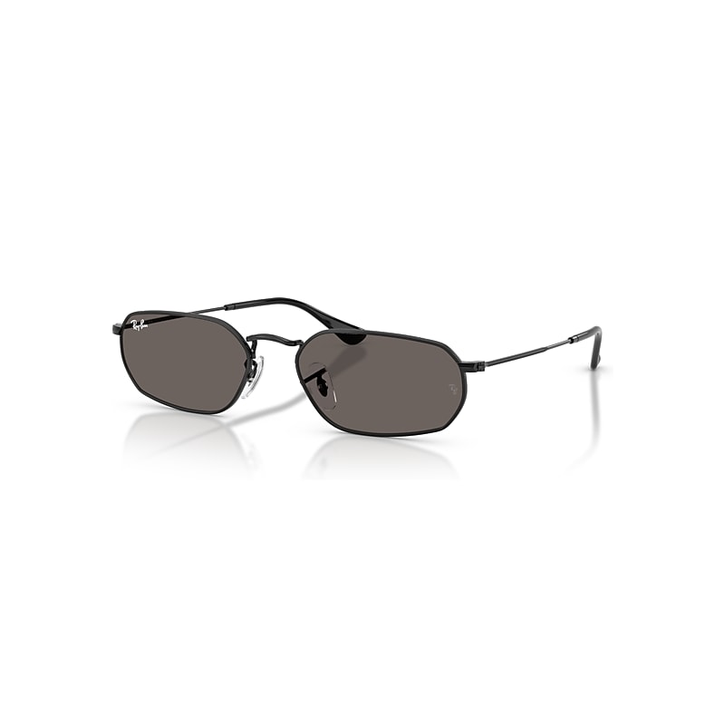 Ray-Ban  Gafas De Sol Negro Montura Gris Lentes 57-18, RB3947