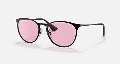 ERIKA METAL EVOLVE Sunglasses in Black and Photochromic Pink
