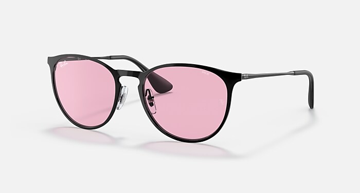 ERIKA METAL EVOLVE Sunglasses in Black and Photochromic Pink