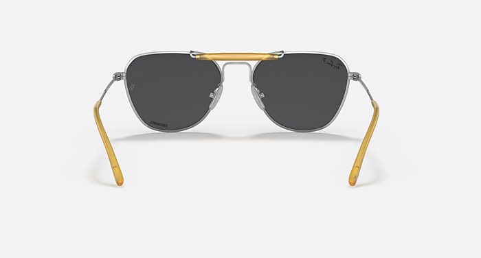 【偏光レンズ・美品】Ray-Banガンメタル レイバン サングラス ポラライズド RB8064 TITANIUM POLARIZED+ LENSES ポラライズド（偏光） サングラス
