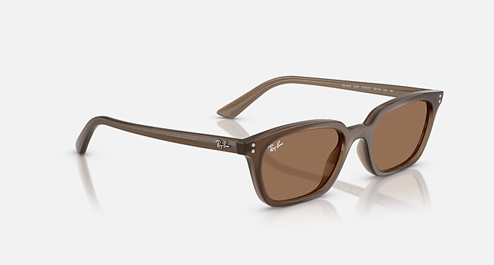 ZAYA BIO-BASED Sunglasses in Transparent Brown and Dark Brown (53