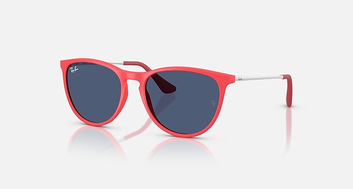 ERIKA KIDS Sunglasses in Rubber Coral and Dark Blue (50-15