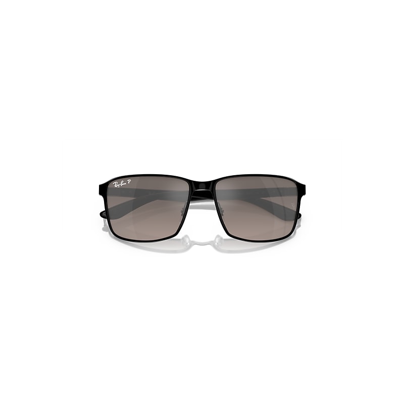 Ray-Ban Rb3721 Polarized+ Lenses Sunglasses Black Frame Grey Lenses Polarized 59-17