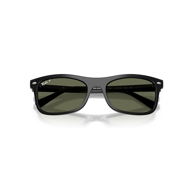 Ray-Ban RB2226F Asian Fit Polarized 601/58 Men's Sunglasses Black Size 57