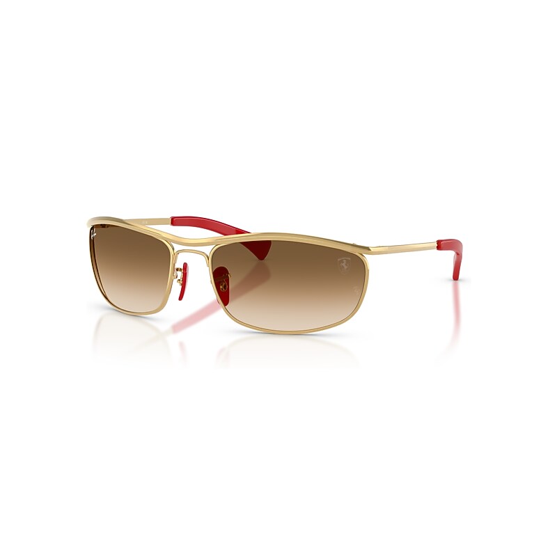 Ray - Ban Unisex Gold/Brown Rb3819m F00851 Sunglasses Metal Round Normal - Image 5