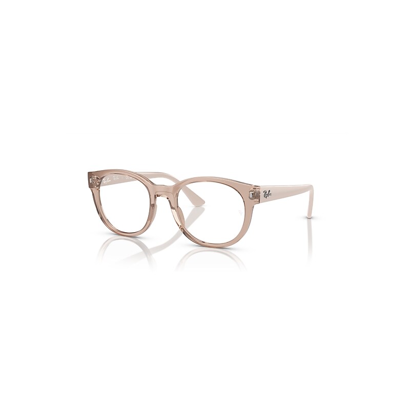 Ray-Ban Eyeglasses Unisex Rb7227 Optics - Alabaster Frame Clear Lenses Polarized 53-21
