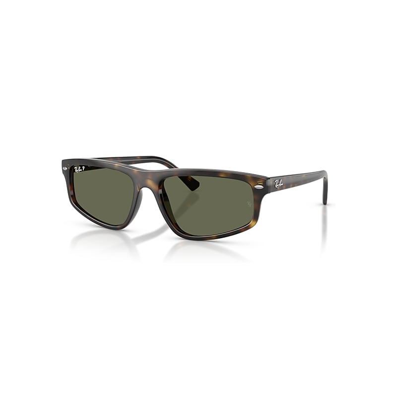 Ray-Ban Sunglasses   - Havana Frame Green Lenses Polarized 57-18, RB2225