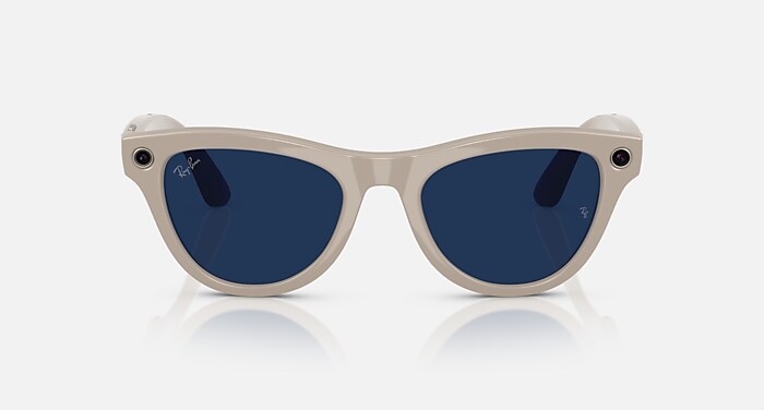 RAY-BAN META (GEN 1) SKYLER AI Glasses in Chalky Gray and Clear