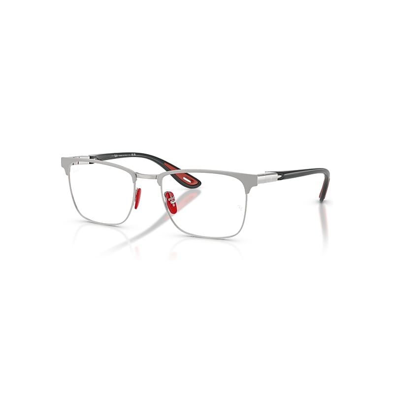 Ray-Ban Eyeglasses   Optics Scuderia Ferrari Collection - Grey Frame Clear Lenses Polarized 54-19, RB6621M