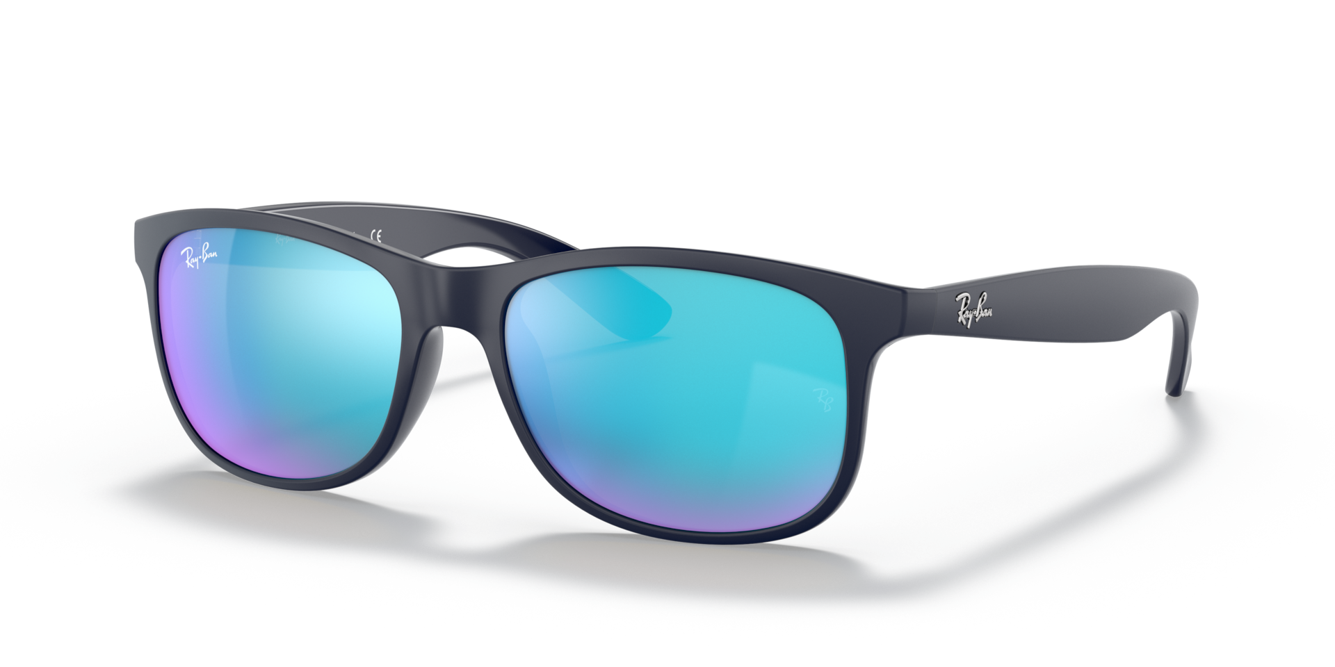 Ray-Ban Andy Lunettes De Soleil - Monture Bleu Verres Bleu 55-17 79 €