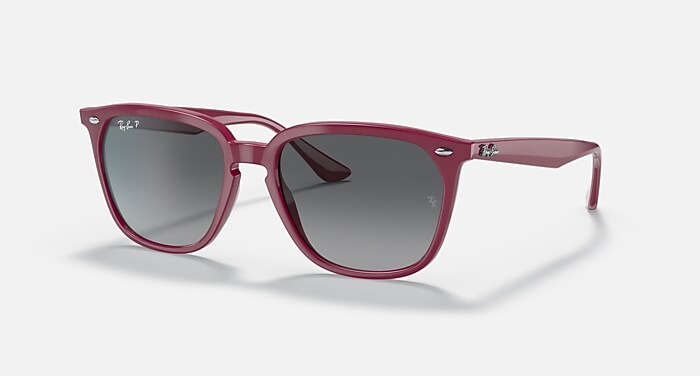 Ray-Ban(レイバン) RB4362F ハバナ RB4362 Sunglasses in Bordeaux and Polarized Grey Gradient - RB4362