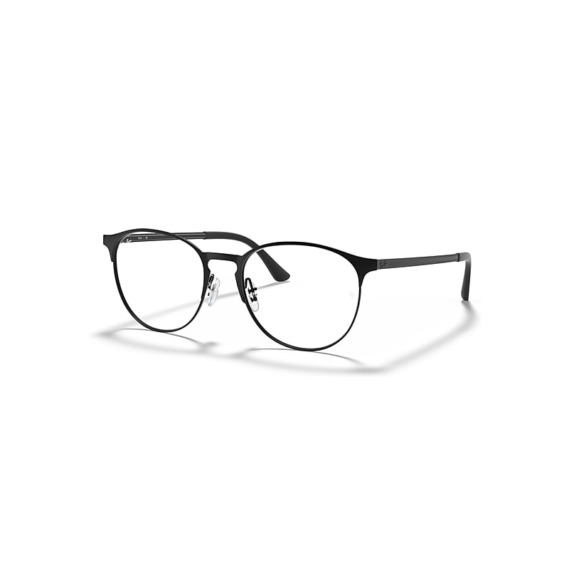 Ray-Ban Eyeglasses   Optics - Black Frame Clear Lenses Polarized 51-18, RB6375