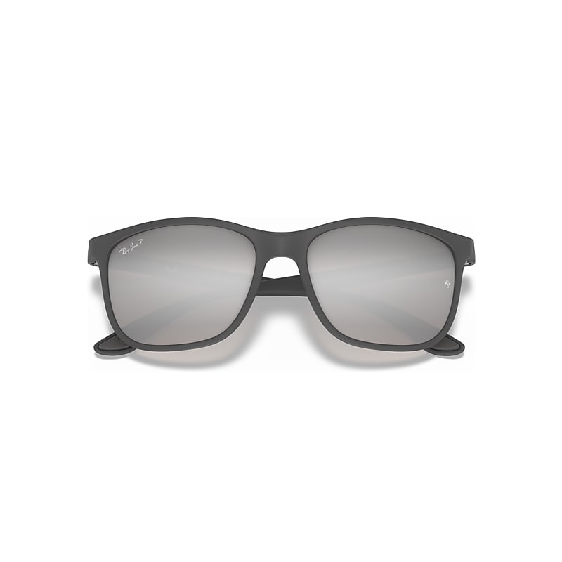 RB4330 POLARIZED+ LENSES Polarized Sunglasses in Grey and Silver