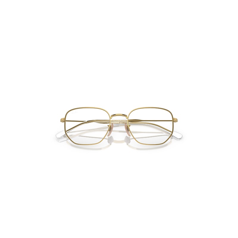 Ray-Ban Rb6496 Optics Eyeglasses Arista Gold Frame Clear Lenses Polarized 53-20