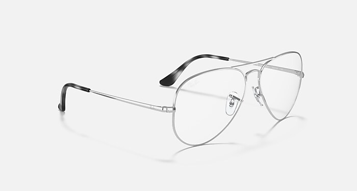 AVIATOR OPTICS Eyeglasses with Silver and Clear (55-14) - RB6489