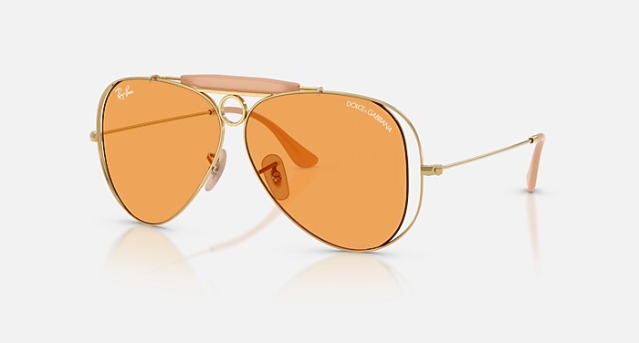 THE SHOOTER BY DOLCE&GABBANA Sunglasses in Arista Gold and Orange