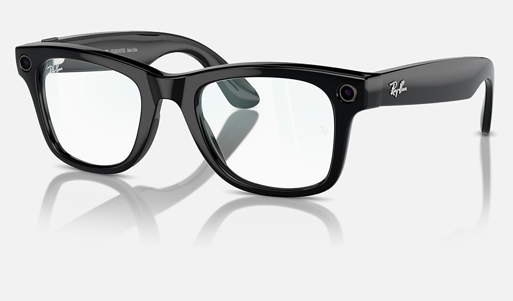 RAY-BAN META (GEN 1) WAYFARER AI Glasses in Black and Clear (50-22