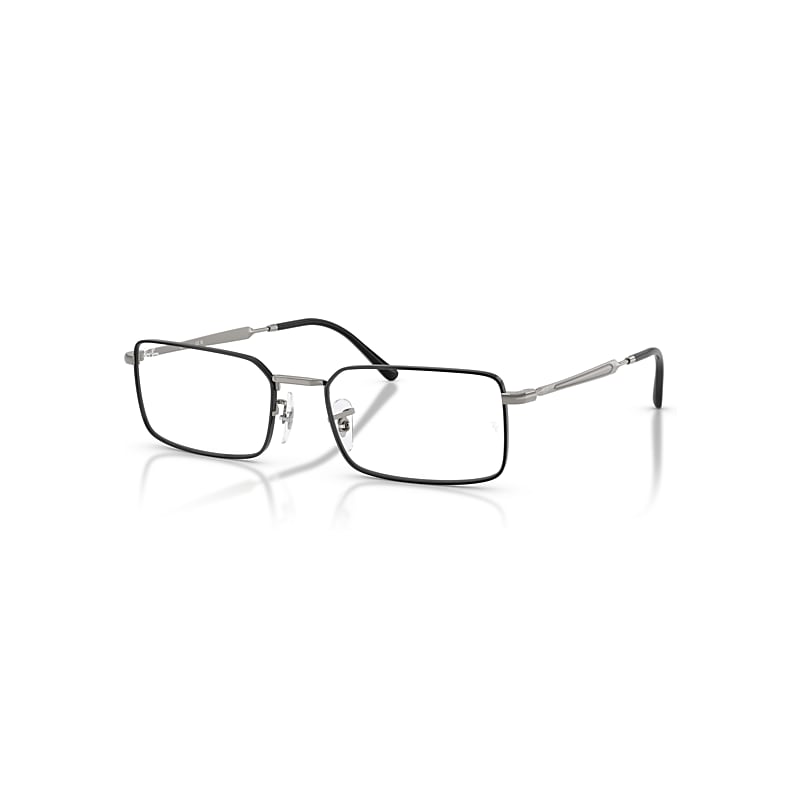Ray-Ban Eyeglasses Unisex Rb6557 Optics - Gunmetal Frame Transparent Lenses Polarized 54-19