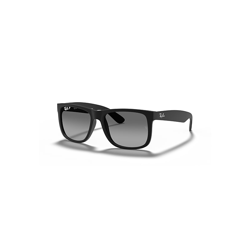 Ray-Ban Men's Ray Ban Justin Square Sunglasses - Rubber Black - Image 14