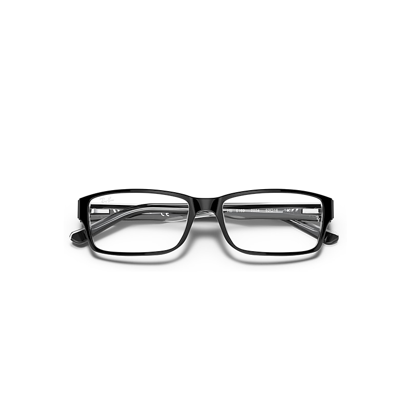 Ray-Ban Rb5169 Optics Optical Black Frame Clear Lenses 52-16