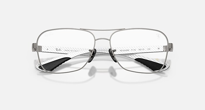 限定 ◆BRUNEL&Co. ◆ レザーベレー ◆ ホワイト 38 レザーハット RB8436M OPTICS SCUDERIA FERRARI COLLECTION Eyeglasses with