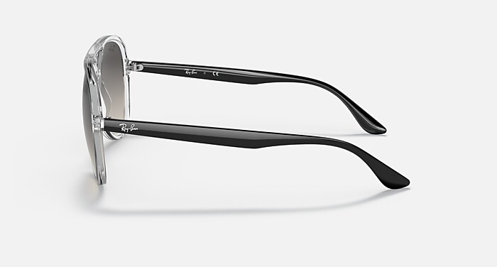 RB4376 Sunglasses in Transparent and Grey Gradient (57-16