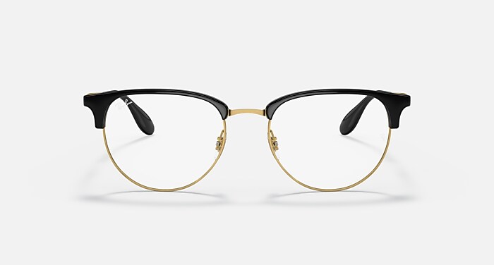 Ray-Ban ヴィンテージ サングラス ゴールドフレーム RB6396 OPTICS ポラライズド（偏光） メガネ ゴールド上にブラック と