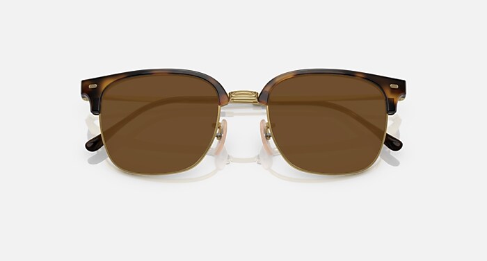 NEW CLUBMASTER OPTICS Eyeglasses with Havana On Gold and Clear (53