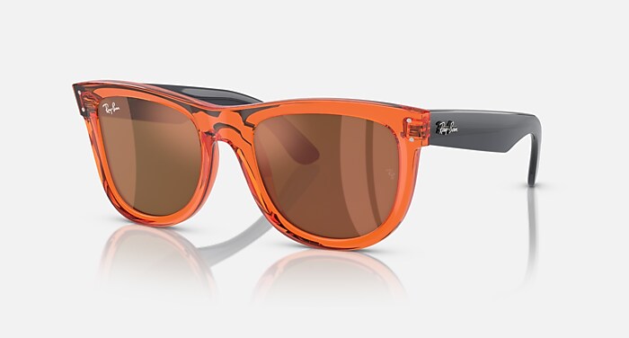 WAYFARER REVERSE Sunglasses in Transparent Orange and Copper (50