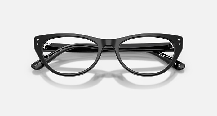 RB5449D OPTICS メガネ ブラック と クリア (54-18) - RB5449D