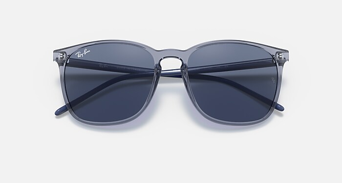 RB4387 Sunglasses in Transparent Blue and Dark Blue - RB4387 | Ray